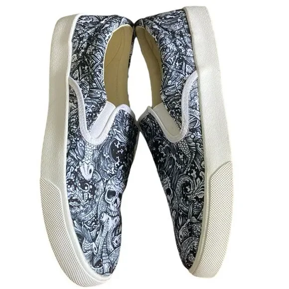 Unisex bucketfeet Canvas Slip-on Sneakers Men's 9.5 Women's 11 - Picture 5 of 8